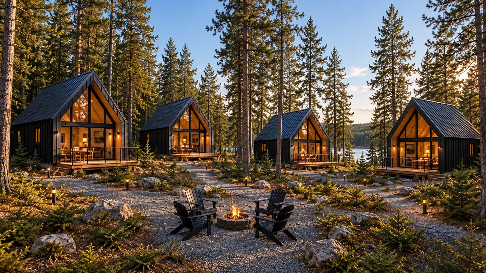 Concept rendering of four planned Cedars on Menominee rental units